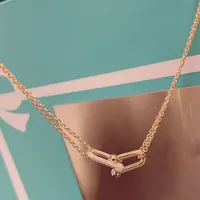 Luxurys Designer Halsketten Anhänger Halsketten für Frauen mit Ohrringen Verknüpfungskette Modeschmuckzubehör gut