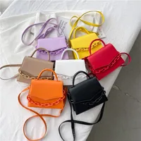 Evening Bags Women Bag Chain Small Female Bag Fashion Crossbody Shoulder Messenger Bag Handbag Purse Pure Candy Color Hand Bag 230328
