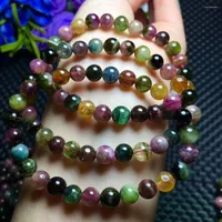 Strand Natural Colorful Crystal Beads Bracelet 7mm