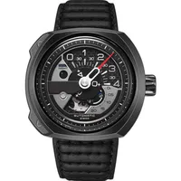 Wallwatches LBD 47 mm V3 01 Relojes automáticos para bandas de cuero de hombre 316 Función NFC de acero Miyota 82S73334