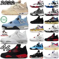 2022 Jumpman 4 4s Basketball Shoes University Blue Tech White Sail White Cement Pure Money Red Thunder Pony Hair Guava ice Sneakers Women