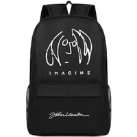Lennon backpack John day pack Rock band school bag Music packsack Quality rucksack Sport schoolbag Outdoor daypack214u