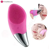 Cleaning Tools Accessories Mini Electric Cleansing Brush Silicone Sonic Face Cleaner Deep Pore Cleaning Skin Face Cleaning Brush Device USB Recharge 230327