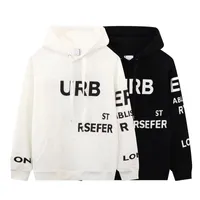 Women&#039;s Hoodies Designer Brand Letters Print Round Neck Loose Long Sleeve Pure Cotton Hoodie Pullover for Mens Womens 2022 Autumn Winter Couples Jumpers Black White