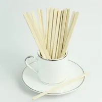 5000 Pieces 14cm Disposable Natural Wood Coffee Stirrers 5 5 Wooden Stir Popsicle Cupcake Sticks Cafe Coffee Shop 297S