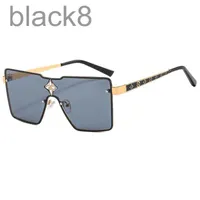 Sunglasses Designer 2023 Metal Large Frame Men's and Women's Glasses Fashion Diamond 1CAC H7SP