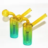 Popular Mini Glass Oil Burner Bong Bubbler smoking Water Pipe dab rig bong Ash Catcher Hookah with Carb Hole Detachable oil burner pipe