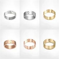 Titanium steel silver gold rose zircon male and female love ring ring jewelry a wedding gift for newlyweds160i