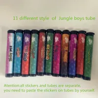 Pre roll Packaging Jungle Boys Tubes Packaging Bottles with stickers runty Backpack boyz Prerolled Joint Tube Plastic Preroll