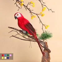Home Decoration Artificial Parrot Cute Bird Designer Home Decor Weeding Gift Party Garden Yard Tree Decorations Plastic Fashion239q