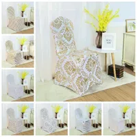 Chair Covers Colour Print Spandex Wedding Lycra For Birthday Party Decoration el Banquet Wholesale Fit All s 230327