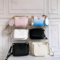 Luxurys Designers Bags Handbags Women Favorite 3 piece suit Messenger Handbag Monograms Leather Embossing Multi Pouch Accessories 289p