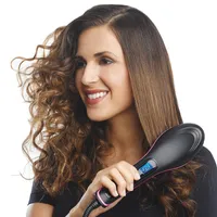 Hair Straighteners Electric Straightening Comb 230°C Adjustable Temperature Heat Straightener Professional Womens Makeup Combs 230328