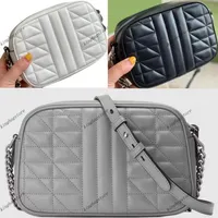 Marmont shoulder Bags wallet handbag Classic shoulder bag Luxury Designer Messenger with Diamond Lattice ripple Buttons cross Coin281y