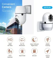 Camcorders A11 Plug Wireless Wifi Camera HD Night Vision Baby Monitoring Voice Intercom 360 Degrees Rotating Network Security