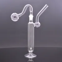 Mini Glass Oil Burner Bong Hookah Portable Bubbler Water Pipes Thick Pyrex Clear Heady Recycler Dab Rig Hand Bongs with 10mm Joint 30mm Ball Oil Burner Pipes