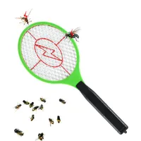 Outdoor Gadgets Summer Operated Hand Racket Electric Mosquito Swatter Insect Home Garden Pest Bug Zapper Killer2132