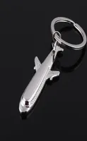 Handmade Airbus Airplane Keychains Passenger plane Pendant Travel Keyring Friendship Friend Jewelry9100507