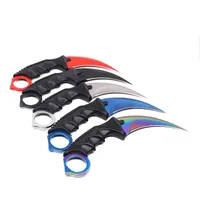 Counter-Strike Claw Karambit Knife CS GO Stainless Steel Traning Survival Pocket Knife Camping Tools Fixed Blade Knives208h