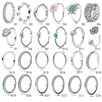 925 Sterling Silver Womens Diamond Ring Designer Fashion Jewelry Snowflake Love Wedding Engagement Rings For Women239E