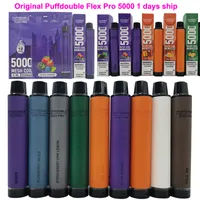 E Cigarettes Original puff 5000 puffdouble flex pro 5000 puff 11ml 650mah 2% 0% Prefilled device disposable vape Authorized