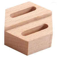 Jewelry Pouches Wood Ring Show Box Proposal Wedding Seat Wooden Geometry Block Display Stand