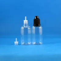 perfume bottle 30ml PET Clear Plastic Dropper Bottles Child Proof Cap Safety 100 Sets Per Lot