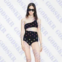 Designers Womens Swimsuit One Piece Jacquard Letter Swimwear Bikini Fashion Ladies Beachwear Swim Wear210Y