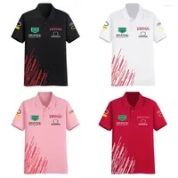 Racing Jackets 2023 Summer F1 Polo Shirt Quick Dry Breathable Men's Short-Sleeved T-shirt Official Same Style Overalls Lapel Uniform