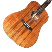 Lvybest Custom 41 Inch Dreadnought D Body Koa Wood Top Acoustic Guitar ACCEPT Guitar Customization OEM