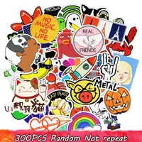 Diy stickers posters wall stickers for kids rooms home decor sticker on laptop skateboard luggage wall decals car sticker 300pcs3160