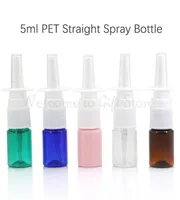 5 ml de botella de spray recta botella de plástico cosmética herramienta de empaquetado de subbottle cosmético herramienta de pulverización vertical