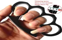 Thickened Metal Finger Tiger Safety Defense Four Finger Knuckle Duster Selfdefense Equipment Bracelet EDC Bracelet Tool2199305