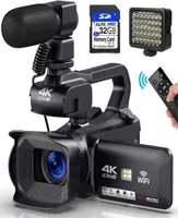 Digital Cameras KOMERY Camcorder 4K Ultra HD camera Camcorders 64MP Streaming 40quotTouch Screen Video 2302251585219