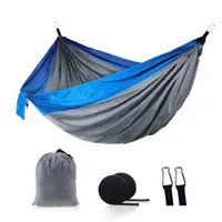Camp Furniture 270x140CM Hammock Outdoor Double Anti-rollover Indoor Swing Camping Tent Supplies Parachute Bed Nylon Cloth Chair