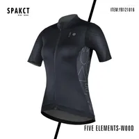 Racing Jackets Spakct Spring And Summer Mountain Bike Short-sleeved Breathable Cycling Jersey Women's Jacket Road Suit Black Full Zipper