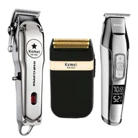 KM 5027 Kemei All Metal Professional Electric Hair Clipper Rechargeable Hair Trimmer Haircut Shaving Machine Kit KM-1996 KM 2024288o