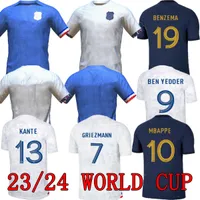 2023 MBAPPE Soccer Jerseys FRENCH thai quality 2024 BENZEMA KANTE maillot foot enfants Maillots Football Shirt