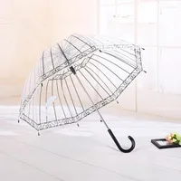 Regenschirme Tragbarer transparenter Regenschirm Hochwertiger Regen Niedlicher Mini-Business für Fahrrad lang Guarda Sol De Praia Ausrüstung
