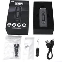 Anix Gemini Kit Box Mod Kits E Cigarett Vape Mods 2200mAh VV Batterifit Type-C-kabel OLED-skärm 3 färger