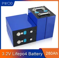 PWOD 280AH 32pcs 32V LIFEPO4 Bateria de lítio Fosfato de ferro Prismatic Cell Prismatic Original Eve RV Solar Energy Storage UE US Tax 9495181