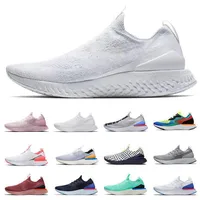 Epic React Fly knit V2 V1 Mens Womens Running Shoes ALL White Triple Black Pewter Fusion Outdoors Trainers Men Sports Sneakers siz2183