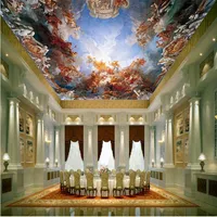 Paradise Classical Ceiling Oil Painting modern wallpaper for living room 3d ceilings186l