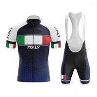 Racing Sets Italy Cycling Jersey Set 2023 Complete Summer Bicycle Clothes Men Mountain Bike Wear MTB Outfit Abbigliamento Da Ciclismo Uomo
