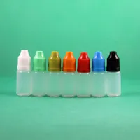perfume bottle 8ml Plastic Squeezable Dropper Bottles Child Proof Cap Safety Separable LDPE 100 Sets Per Lot