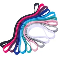 Sweatband 9 Pieces Thick NonSlip Elastic Sport Headbands Hair Headbands Exercise Hair and Sweatbands for Women and Men Multicolor 230328