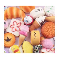 Party Favor 10Pcs Medium Mini Soft Squishy Bread Cute Package Toys Key Rising Wipes Anti Drop 2021 Delivery Home Garden Festive Supp Dhdco