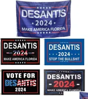 Banner Flags Desantis Flag Presidential Election Home Garden Decorations Polyester Drop Delivery Festive Party Supplies Dhhlz2675185