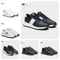 2023 Prax 01 Re-Nylon Runner Sports Shoes Brushed Leather Sneakers Men Technical Rubber Sports Lug Sole Casual Outdoor Footwear Comfort Walking Shoe EU38-46