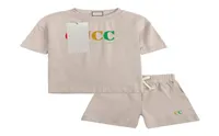 212 Years Clothing Sets New Luxury Logo Designer Boy Short TShirt Short Pants 2 Piece Cotton Fashion Apparel9149699